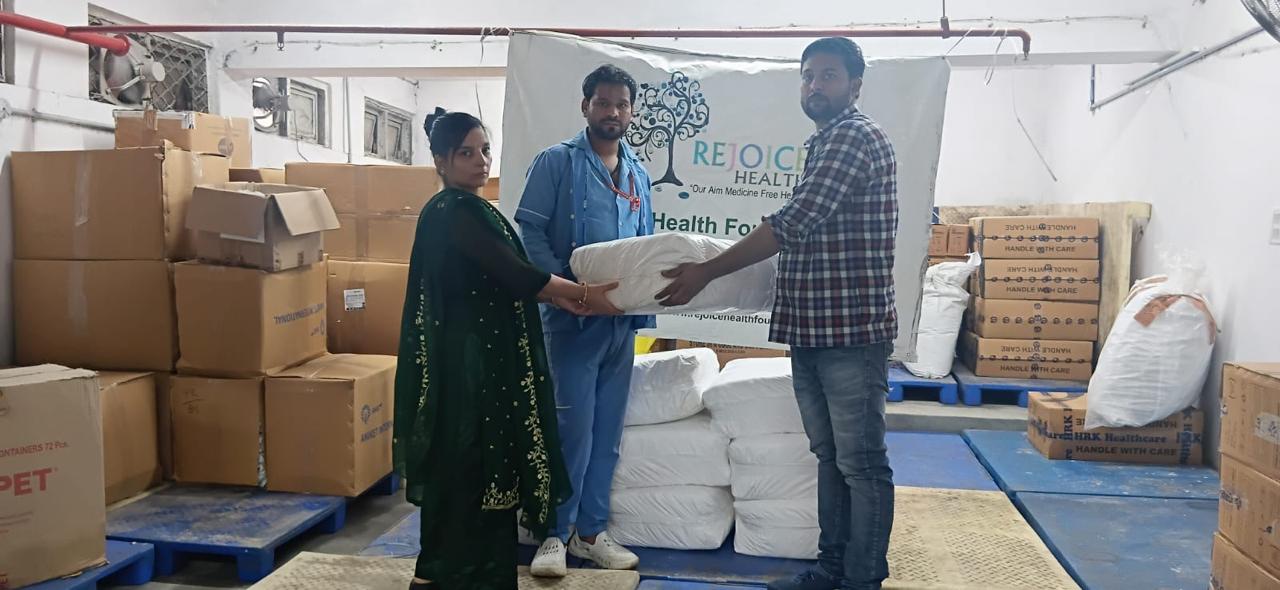 MATERNITY PAD DISTRIBUTION AT SHRI DADA DEV HOSPITAL